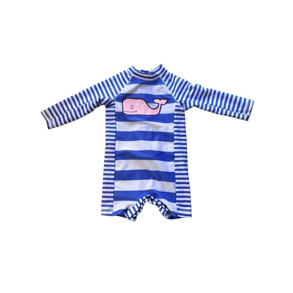Vineyard vines target rashguard 6-9 Months nautical striped